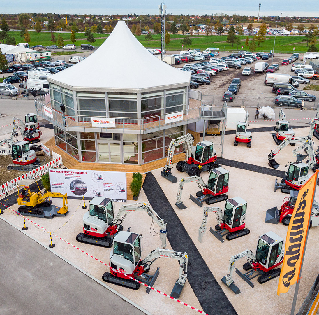 Zeltpavillon Pagode auf der bauma 2022