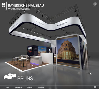Virtueller Messestand der Bayerischen Hausbau auf der Expo Real 